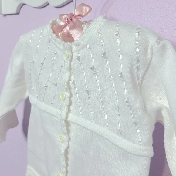 Feltman Brothers Special Occasion Cardigan-size 18 months Vintage circa 1990’s - Picture 1 of 5